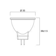 Sylvania LED-heijastin GU4 MR11 4W 3000K 36° 345lm