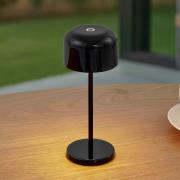 Lucande LED ladattava pöytävalaisin Quill, musta, CCT, himmennettävä