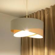 Boho-riippuvalaisin, kermanvärinen/beige, Ø 50 cm, korkeus 23 cm, pell...