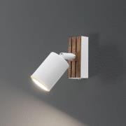 Envostar Tino seinäkohdevalaisin 1-lamppuinen valkoinen/puu