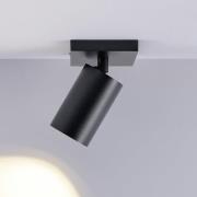 CAN TILT kattospotti, musta, 11 x 9 cm, 1-lamppuinen, metalli GU10