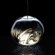 Tom Dixon LED-ripustusvalaisin Melt, Ø 50 cm, savu, muovi