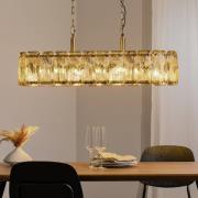 Riippuvalaisin Orvin, messinki antiikki 96x30 cm lasi/metalli 16-light...