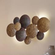 Lindby seinävalaisin Soraya, kulta/kupari, metalli, 2-valo, 51cm