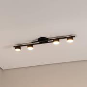 Kattovalaisin Fragment, musta, pituus 86 cm, metalli, 4-valo.