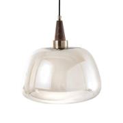 Ermo riippuvalaisin, antiikkimessingin värinen, Ø 30 cm, lasi/metallia