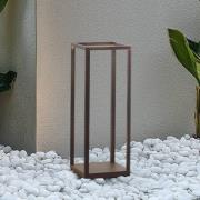 Lucande LED jalustavalaisin Thorvid, korkeus 50 cm, musta