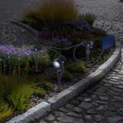 LED-aurinkopaneelilla toimiva maapiikkikohdevalo SPOTI, musta, 3 kpl, ...