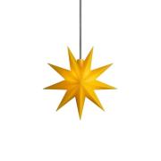 STERNTALER LED-tähti, keltainen, Ø 15 cm, 9-kärkinen, IP44-paristo