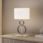 Pöytävalaisin Priam, musta/kulta, teräs, korkeus 42 cm