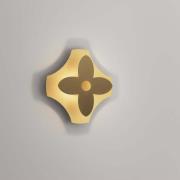 OLEV LED-seinävalaisin ORNATO FLOWER, kulta/ruskea, metalli 2700 K