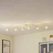 Lindby kattovalaisin Piena, beige, 6-valo, metalli, 150cm