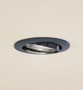 Prios upotettava kattovalaisin Fibur, tummanharmaa, alumiini, Ø 8,2 cm