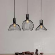 Riippuvalo Fellini MR-768, musta, rauta, 3-lamppuinen lineaarinen