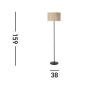 Meadow lattiavalaisin, musta, ruskea, luonnonkuitu, teräs