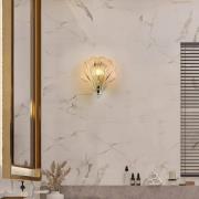 Shell seinävalaisin, meripihkan sävyinen, kuoren muoto, lasi, IP44