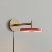 UMAGE LED-seinävalaisin Asteria Short, rosé, 25 cm, pistotulppa