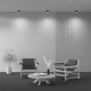 Maytoni LED-kattovalaisin Planet, musta, Ø 10 cm, alumiini 3000 K