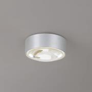 Lindby LED-alasvalo Siaka, harmaa, metalli, Ø 5 cm, IP65