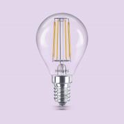 Philips LED-lamppu E14 P45 4,3W 470lm 2700K filamentti 6 kpl:n pakkaus