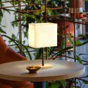 Bolzano pöytävalaisin, beige, pellava, 30 cm korkea, E14