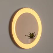 BEGA LED-peili Studio Line musta-messinki, Ø 50 cm