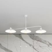 Kattovalaisin Foster, 3-lamppuinen, 113 cm, valkoinen, metalli, E27