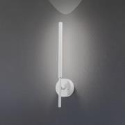 LED-seinävalaisin Focus, valkoinen 46,5 cm metalli 2 valoa säädettävis...