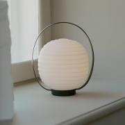 New Works LED ladattava pöytävalaisin Lyhty, valkoinen, lasi, himmenne...