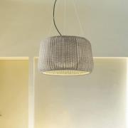 Bover LED-riippuvalaisin Fora 90, luonnonvalkoinen/beige, ulkona