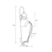LED-aurinkovalaisin 33652, hopea, kastelukannu, maapiikki, metallia