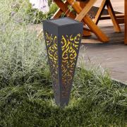 LED-aurinkoenergialla toimiva maapiikkavalaisin 33578-3, musta, muovia...