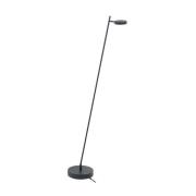 Ladattava LED-lattiavalaisin Round Move, 1-valo musta 142 cm CCT himme...