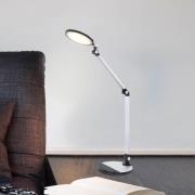 Konsti LED-pöytävalaisin, korkeus 90 cm, musta/hopeanvärinen, CCT