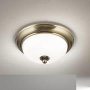 Empire kattovalaisin, Ø 26,5 cm, antiikkimessinki, matta opaalilasi