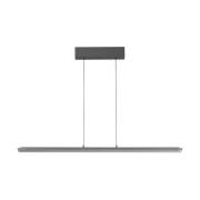 LED-riippuvalaisin Torvi, hiekanharmaa/savuharmaa, pituus 115 cm, CCT