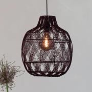 GOOD & MOJO riippuvalaisin Mendoza, punainen, Ø 40 cm, bambu, E27