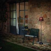 Bover LED-lattiavalaisin Atticus 114, grafiitinruskea/ruskea