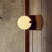 FRANDSEN pöytävalaisin Hito, marmori, lasi, E14, korkeus 19,5 cm