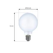 LUUMR Smart LED-lamppu 2 kpl E27 G95 7W matta Tuya