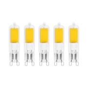 Arcchio LED tappikantainen lamppu, G9, 2.2W, 2700K, 5 kpl:n setti