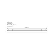 OSRAM LED-valolista POWER BATTEN, 3 000 K, 60 cm, 2-lamppuinen.