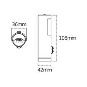 OSRAM yövalo NIGHTLUX TORCH, valkoinen, anturi, paristo IP54
