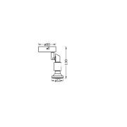 OSRAM kattokohdevalo, musta, 1-lamppuinen, metalli, GU10-LED 927, himm...