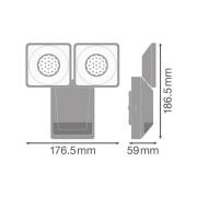 OSRAM LED-anturi ulkoseinävalaisin ENDURA PRO, harmaa, IP55