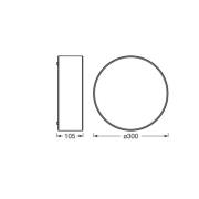 OSRAM kattovalaisin ORBIS PARIS, beige, Ø 30 cm, tekstiili, E27