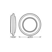 OSRAM LED-kattovalaisin ORBIS BERLIN, musta Ø 30 cm metalli