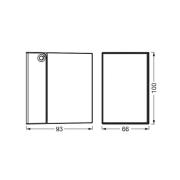OSRAM ulkoseinälamppu ENDURA CLASSIC CUBE, hopea metalli IP44