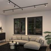 Paulmann URail-kiskospot Salt, musta mattapintainen, GU10