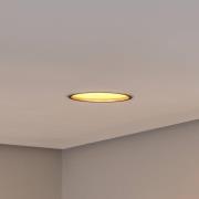 BEGA LED kattoon upotettava valonheitin Studio Line, musta/messinki,